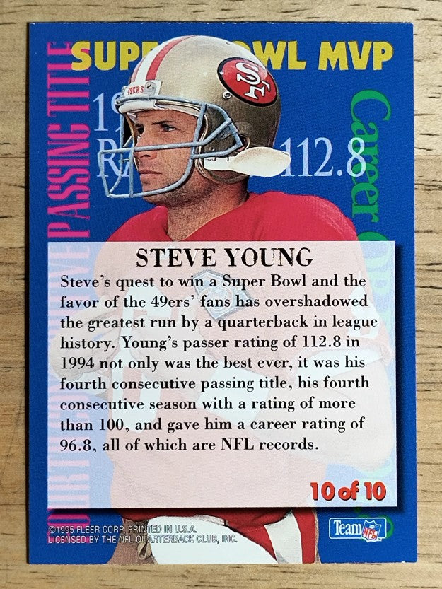 1995 Ultra Achievements #10 Steve Young