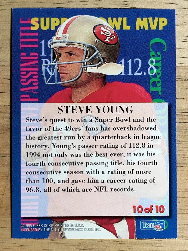 1995 Ultra Achievements #10 Steve Young