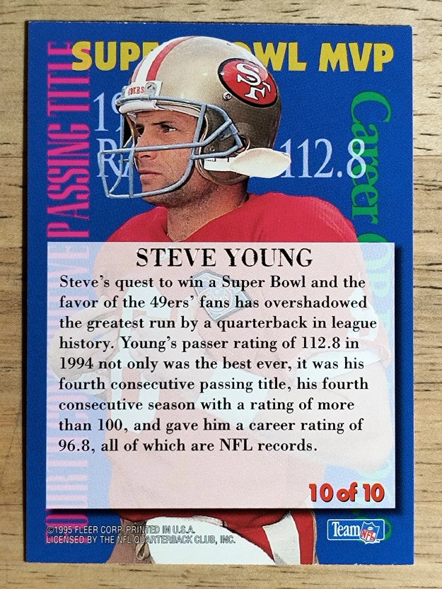 1995 Ultra Achievements #10 Steve Young