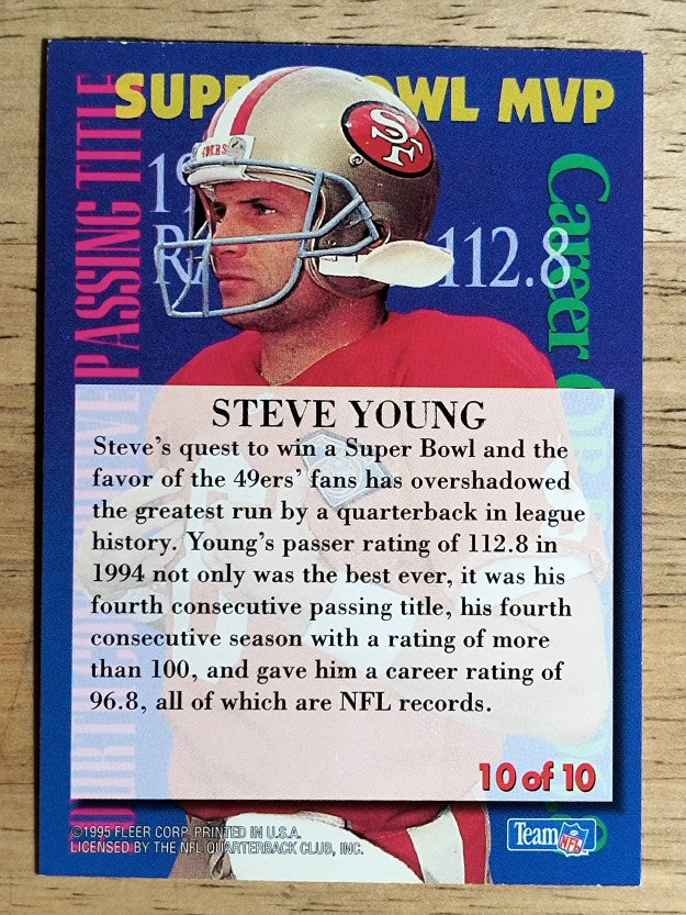 1995 Ultra Achievements #10 Steve Young
