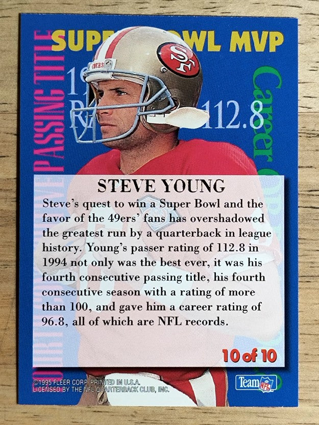 1995 Ultra Achievements #10 Steve Young