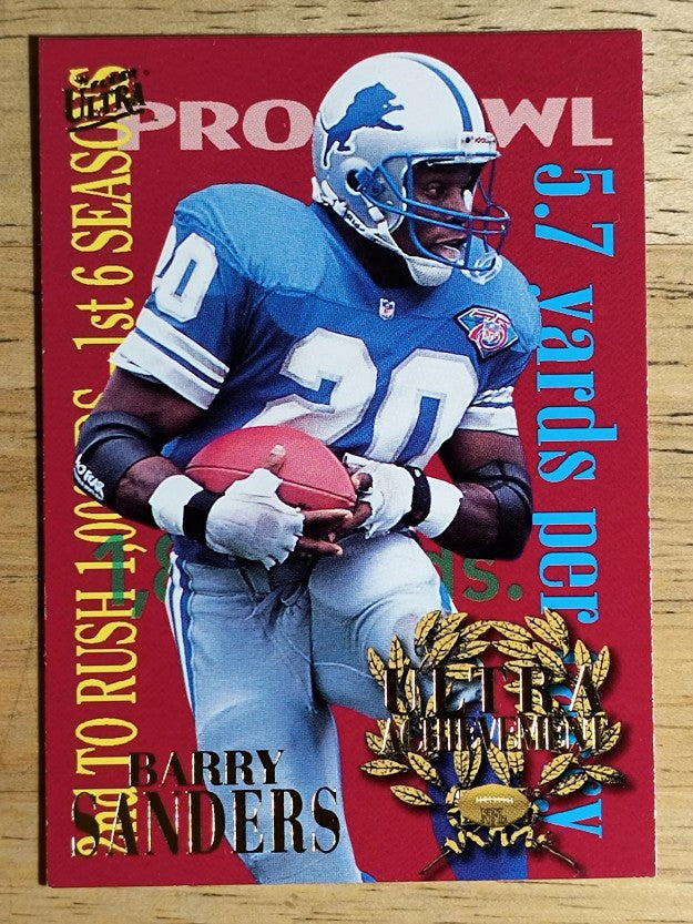 1995 Ultra Achievements #6 Barry Sanders