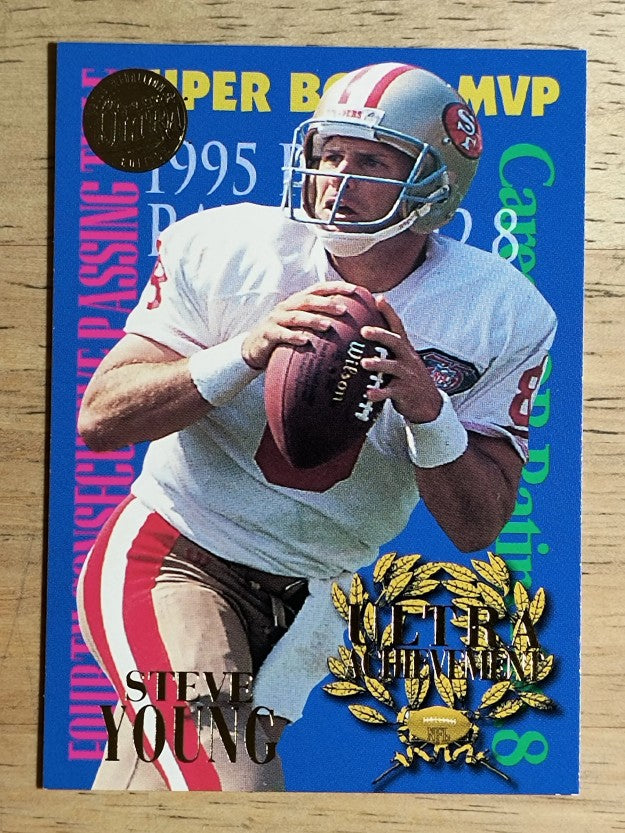 1995 Ultra Achievements Gold Medallion #10 Steve Young