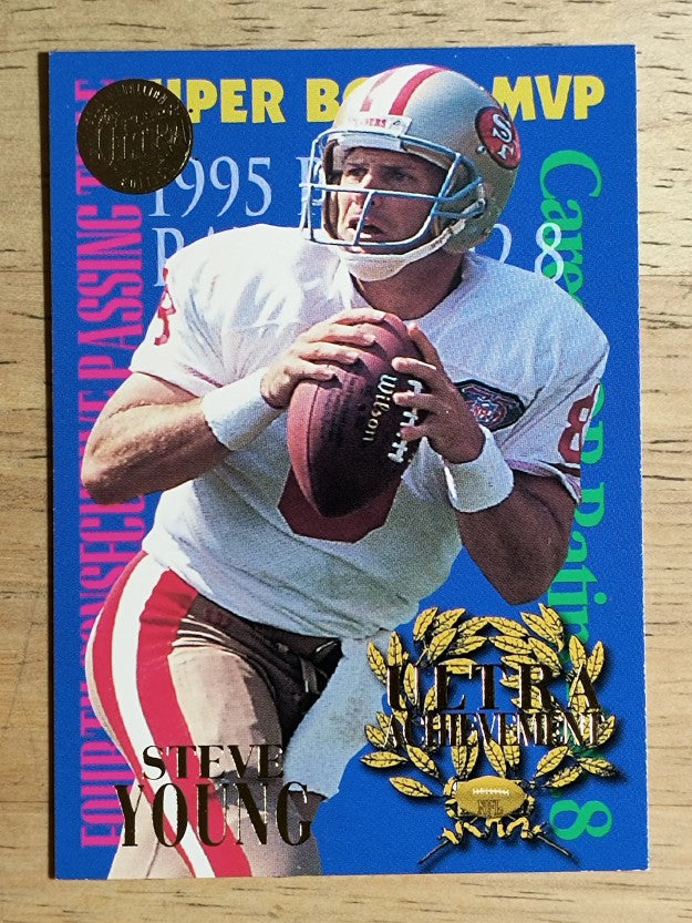 1995 Ultra Achievements Gold Medallion #10 Steve Young
