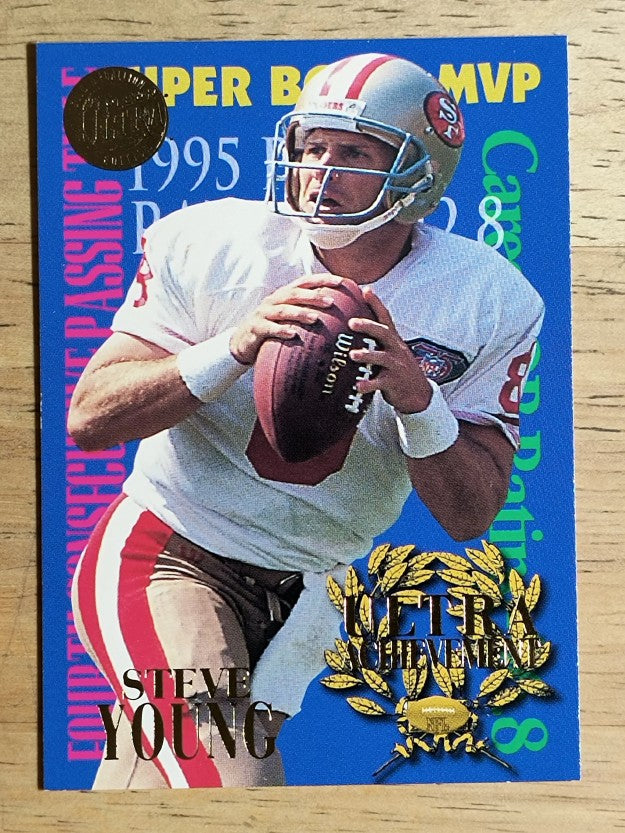 1995 Ultra Achievements Gold Medallion #10 Steve Young