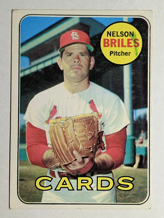 1969 Topps #60 Nelson Briles (VGEX)
