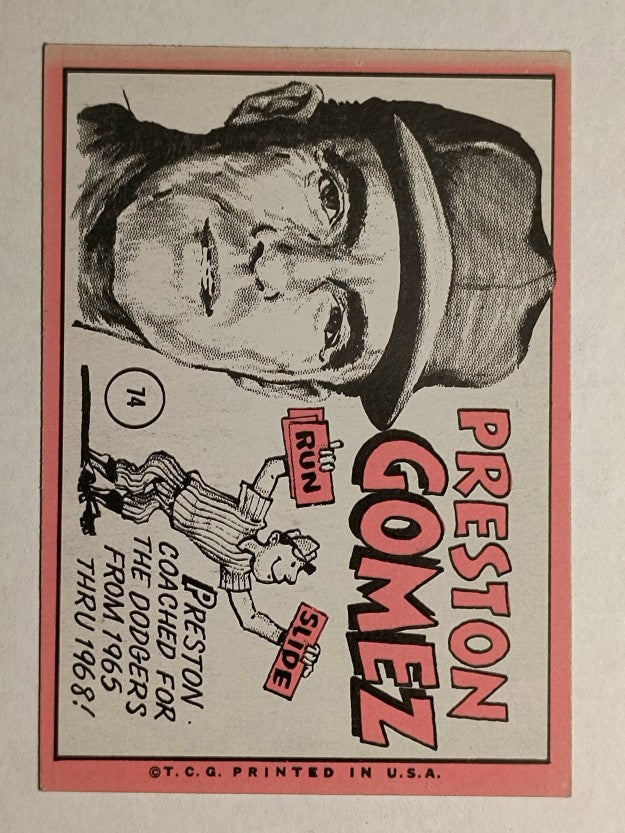 1969 Topps #74 Preston Gomez MG RC (EXMT)