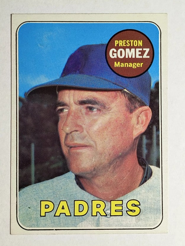 1969 Topps #74 Preston Gomez MG RC (EXMT)