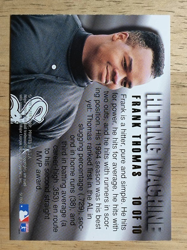 1995 Ultra Hitting Machines #10 Frank Thomas