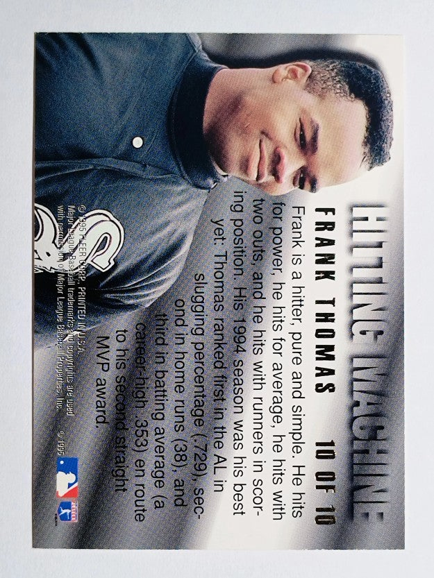 1995 Ultra Hitting Machines #10 Frank Thomas