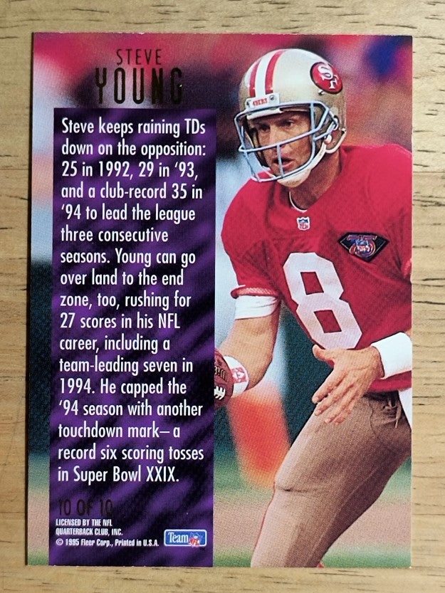 1995 Ultra Touchdown Kings #10 Steve Young