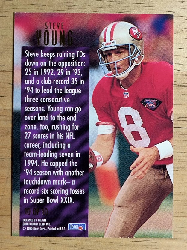 1995 Ultra Touchdown Kings #10 Steve Young