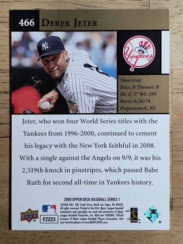 2009 Upper Deck #466 Derek Jeter HL