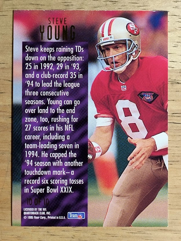 1995 Ultra Touchdown Kings #10 Steve Young