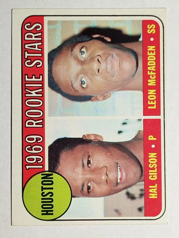 1969 Topps #156 Rookie Stars/Hal Gilson/Leon McFadden RC (EXMT)