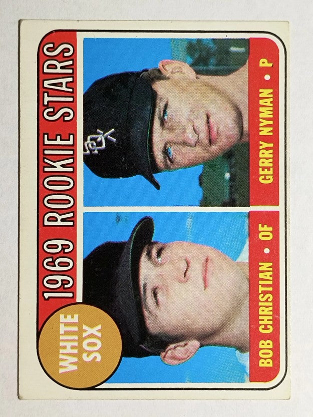 1969 Topps #173 Rookie Stars/Bob Christian RC/Gerry Nyman RC (EX)