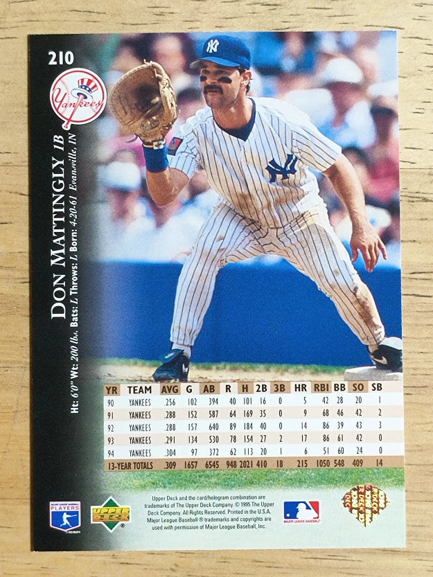 1995 Upper Deck #210 Don Mattingly