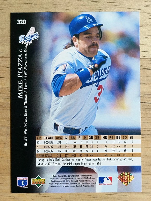 1995 Upper Deck #320 Mike Piazza
