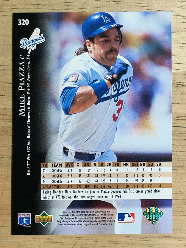 1995 Upper Deck #320 Mike Piazza
