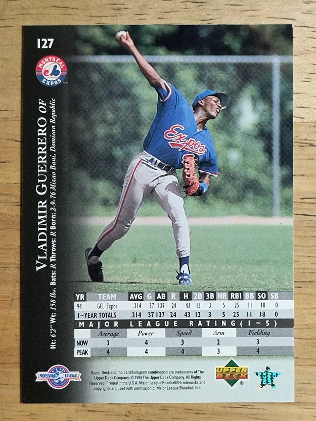 1995 Upper Deck Minors #127 Vladimir Guerrero