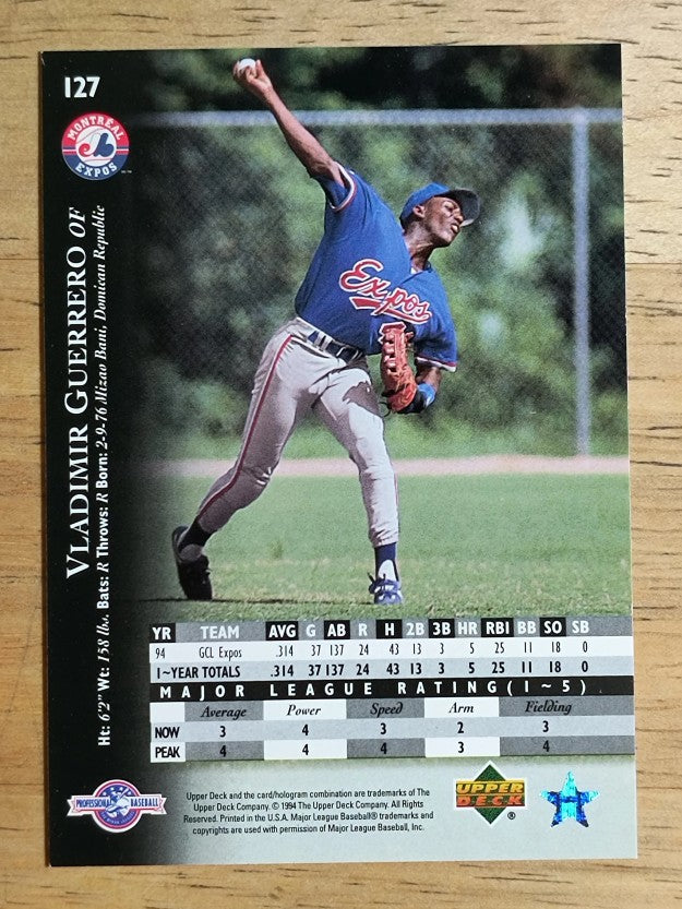 1995 Upper Deck Minors #127 Vladimir Guerrero