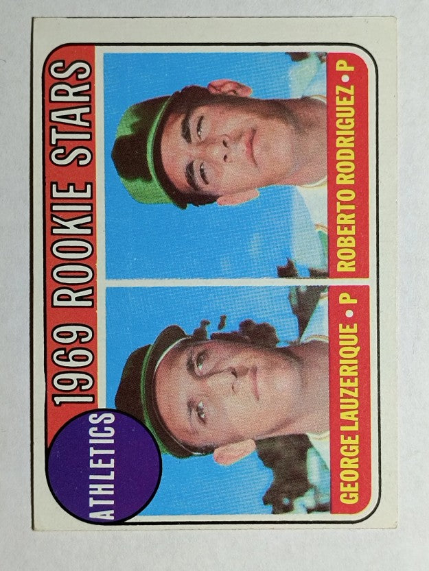 1969 Topps #358 Rookie Stars/George Lauzerique RC/Roberto Rodriquez (EX)