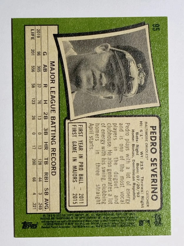 2020 Topps Heritage #95 Pedro Severino