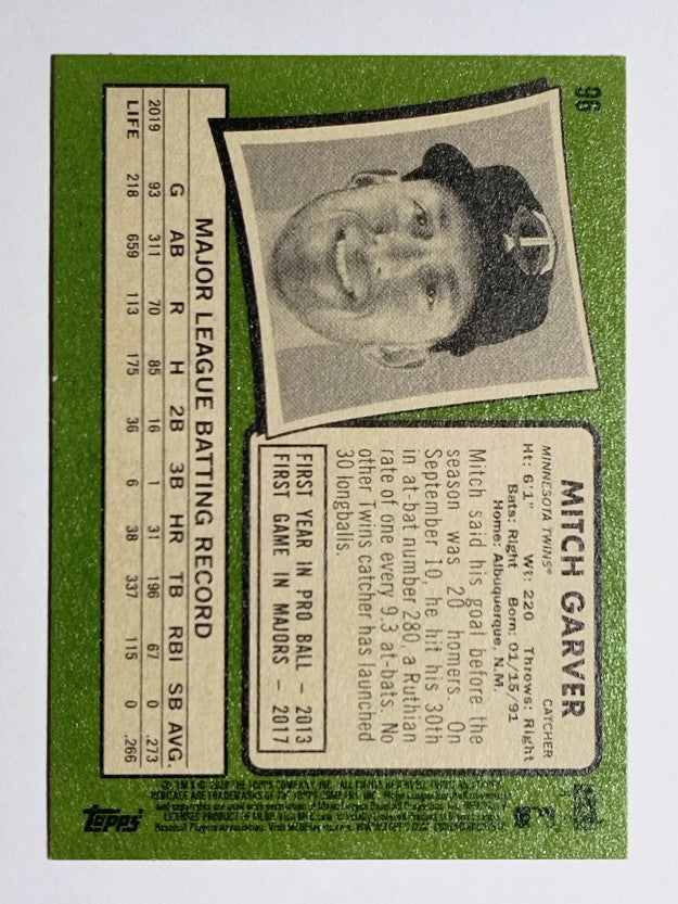 2020 Topps Heritage #96 Mitch Garver