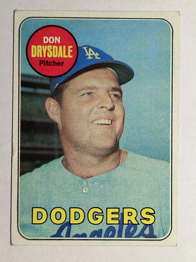 1969 Topps #400 Don Drysdale (VGEX)