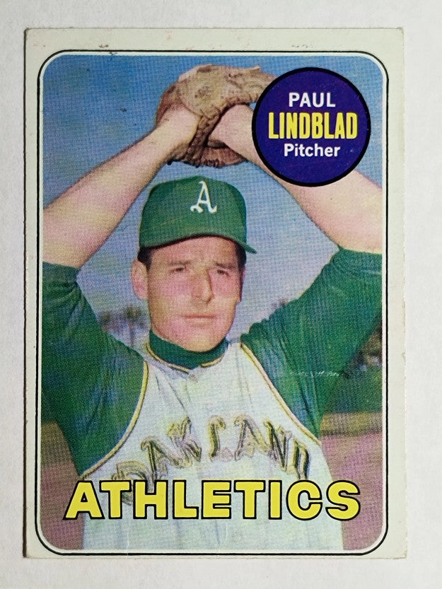 1969 Topps #449 Paul Lindblad (VG)
