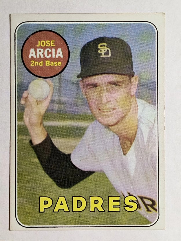 1969 Topps #473A Jose Arcia/Jose yellow (EX)
