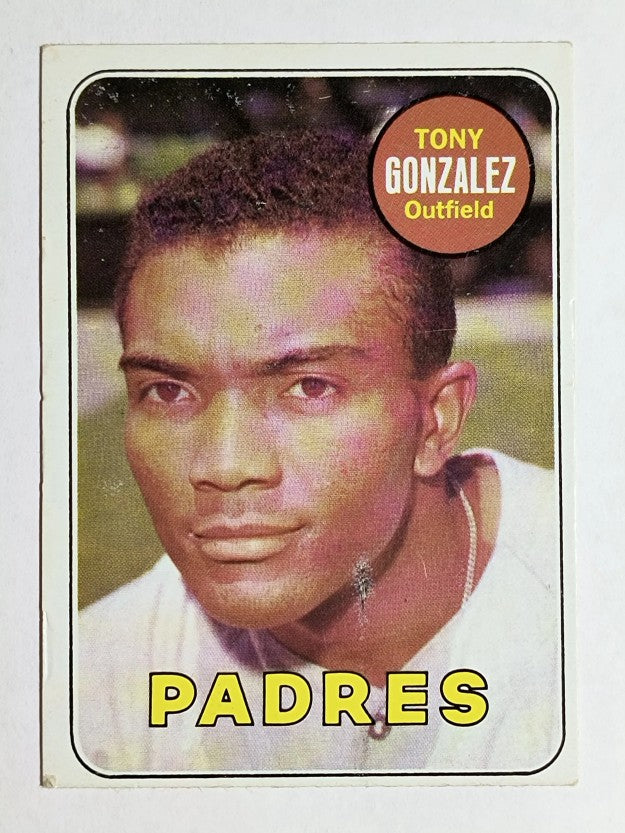 1969 Topps #501A Tony Gonzalez/Tony yellow (VGEX)