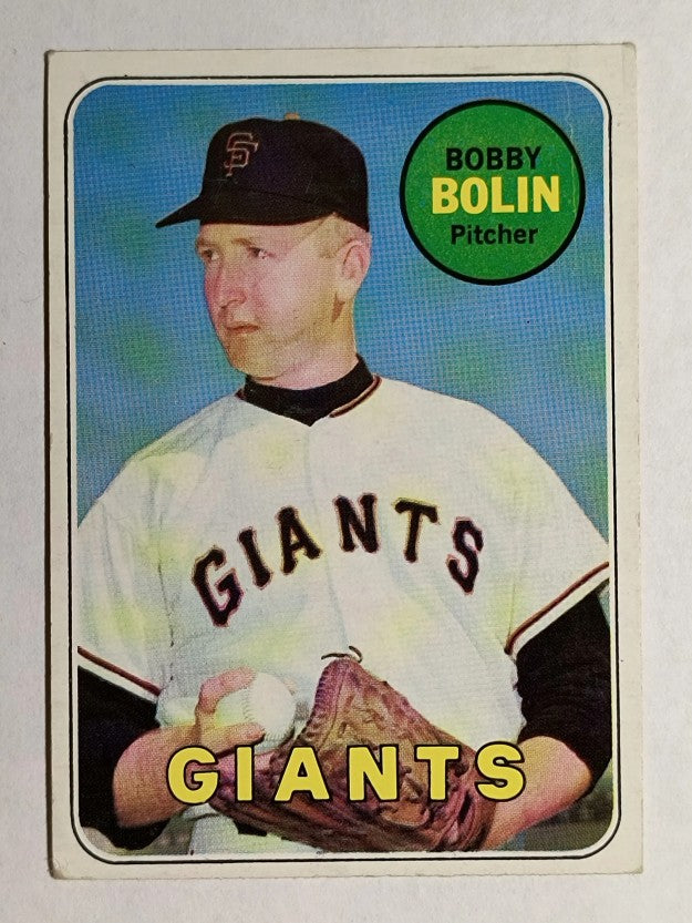 1969 Topps #505A Bobby Bolin/Bolin yellow (VGEX)