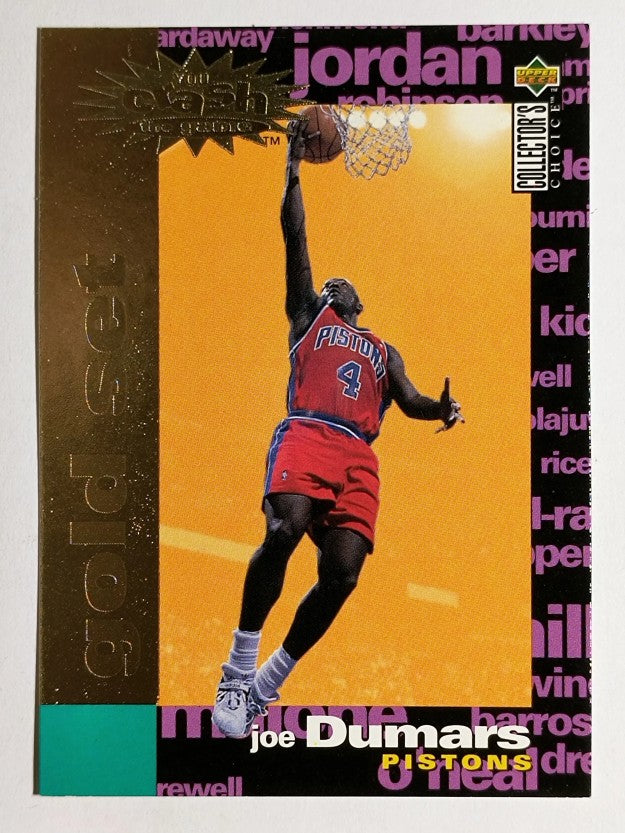 1995-96 Collector's Choice Crash the Game Scoring Gold Redemption C25 Joe Dumars