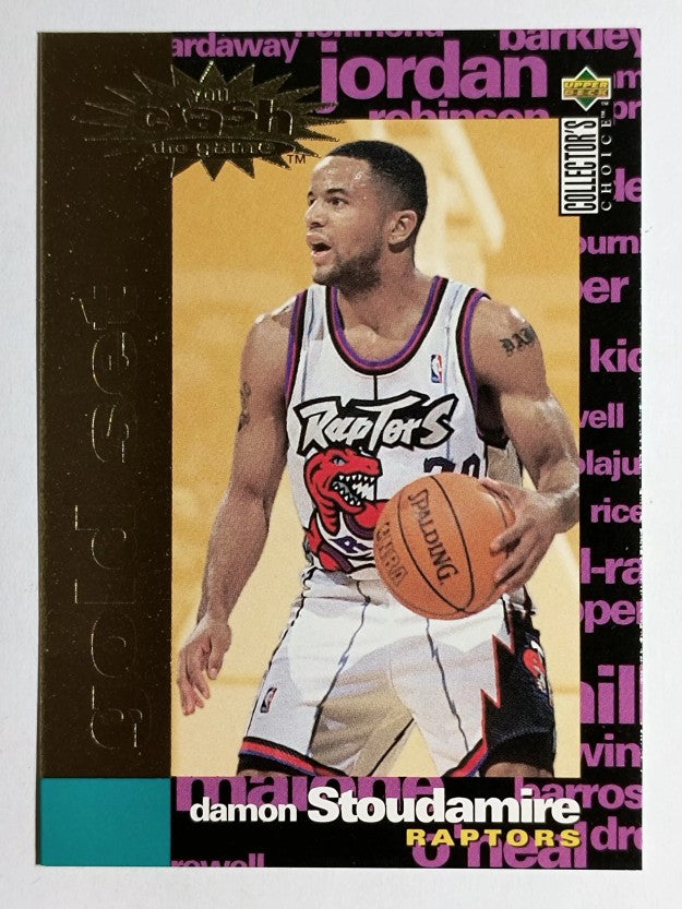 1995-96 Collector's Choice Crash Game Scoring Gold Redemption Damon Stoudamire