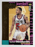 1995-96 Collector's Choice Crash Game Scoring Gold Redemption Damon Stoudamire
