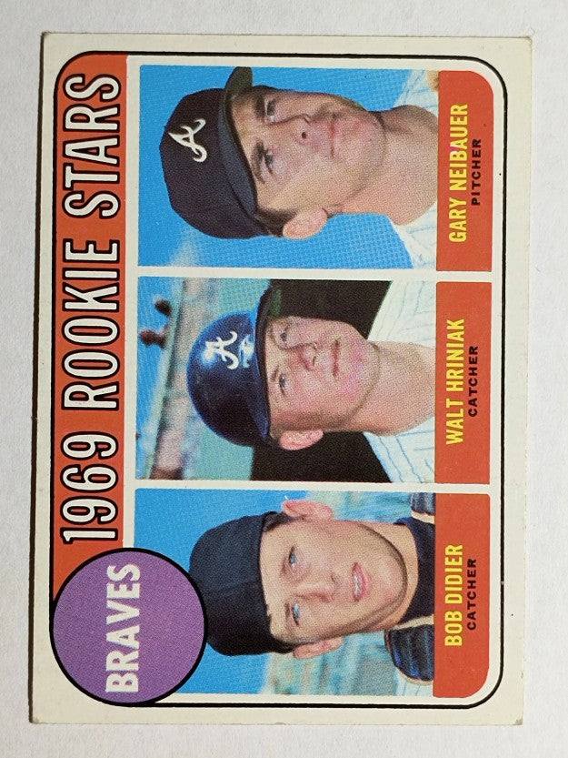 1969 Topps #611 Rookie Stars/Bob Didier RC/Walt Hriniak RC/Gary Neibauer RC (EX)
