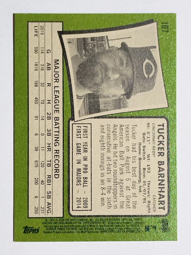 2020 Topps Heritage #107 Tucker Barnhart