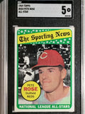 1969 Topps #424 Pete Rose AS (SGC 5 EX)