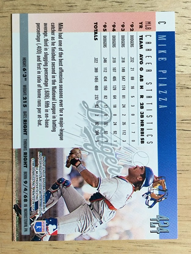 1996 Donruss #424 Mike Piazza