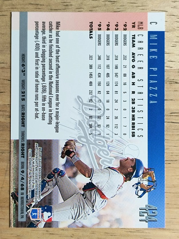 1996 Donruss #424 Mike Piazza
