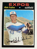 1971 Topps #94 Don Hahn RC (EX)