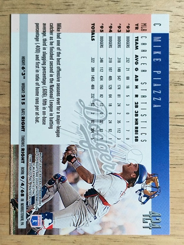 1996 Donruss #424 Mike Piazza
