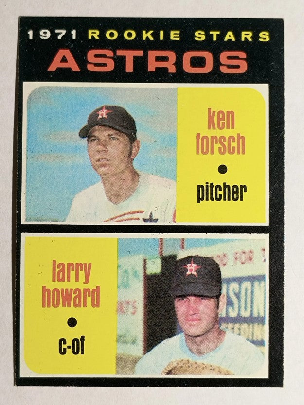 1971 Topps #102 Rookie Stars/Ken Forsch RC/Larry Howard RC (EX)