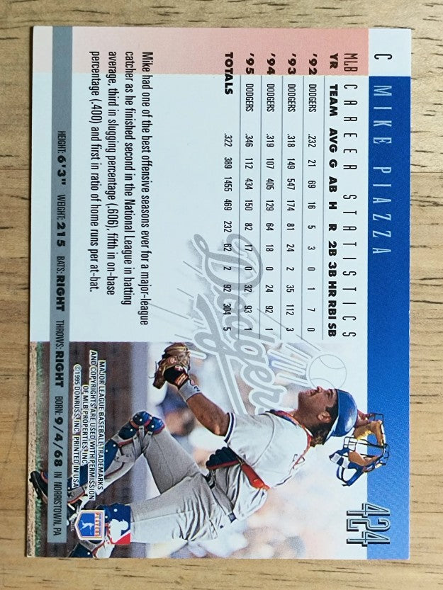 1996 Donruss #424 Mike Piazza