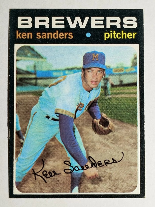 1971 Topps #116 Ken Sanders (VGEX)