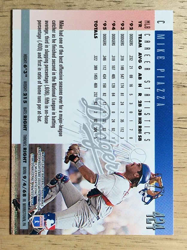 1996 Donruss #424 Mike Piazza