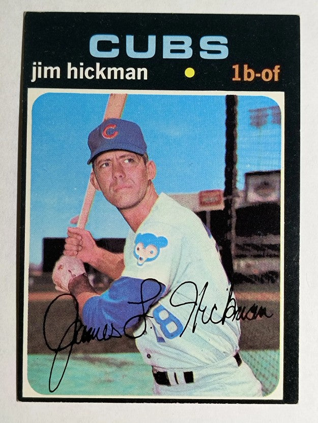1971 Topps #175 Jim Hickman (EX)