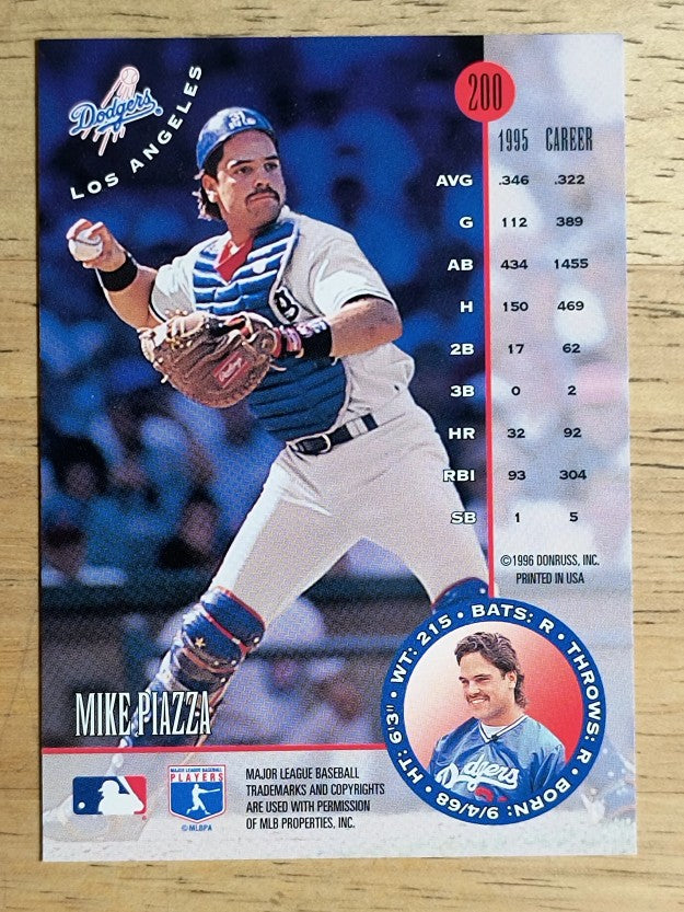 1996 Leaf #200 Mike Piazza