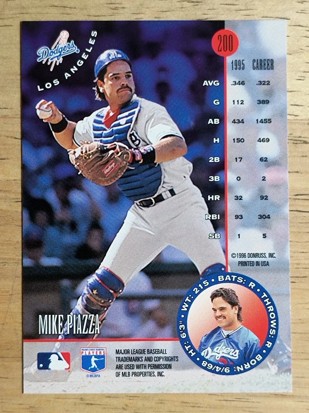 1996 Leaf #200 Mike Piazza